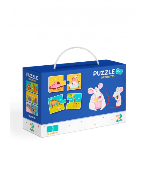 Puzzle Duo Przeciwieństwa - 12 el 18msc+