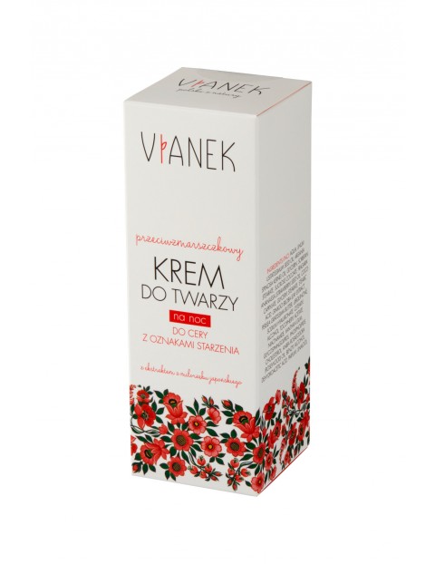 Przeciwzmarszczkowy krem do twarzy na noc Vianek  50 ml