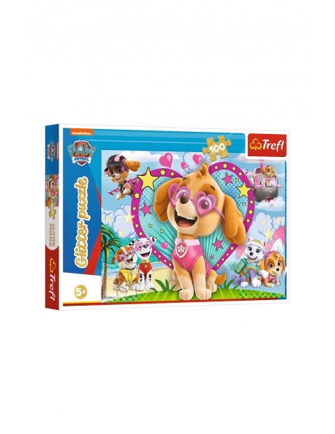 Puzzle 100 elementów- W blasku Skye PAW Patrol wiek 5+