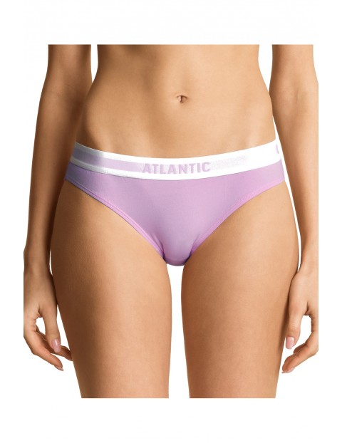 Figi damskie bikini Atlantic - różowe, zielone, czarne 3szt