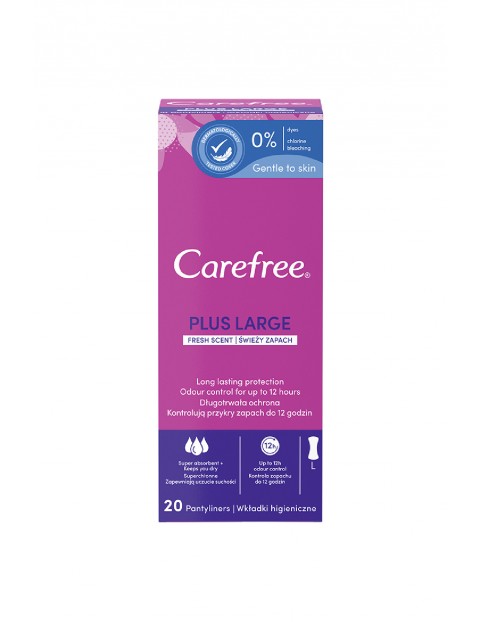 Wkładki higieniczne Carefree Plus Large Fresh - 20 sztuk 