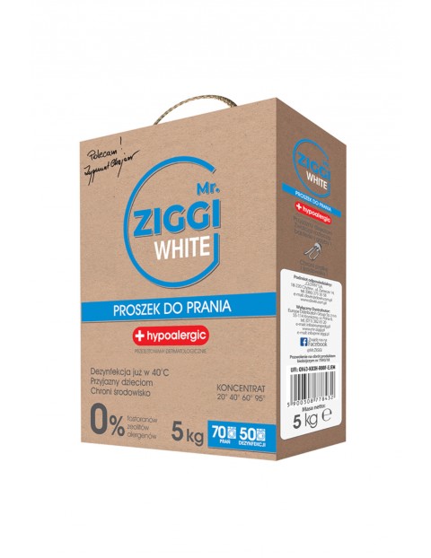 Proszek do prania Mr. ZIGGI White - karton 5kg 