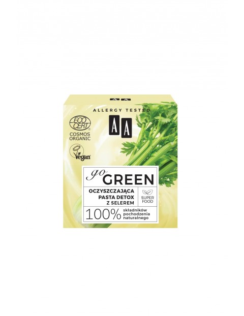 AA Go Green oczyszczająca pasta detox z selerem ORGANIC 50 ml