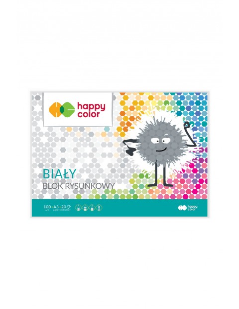 Blok rysunkowy Happy Color 100 - A3 - 20 arkuszy