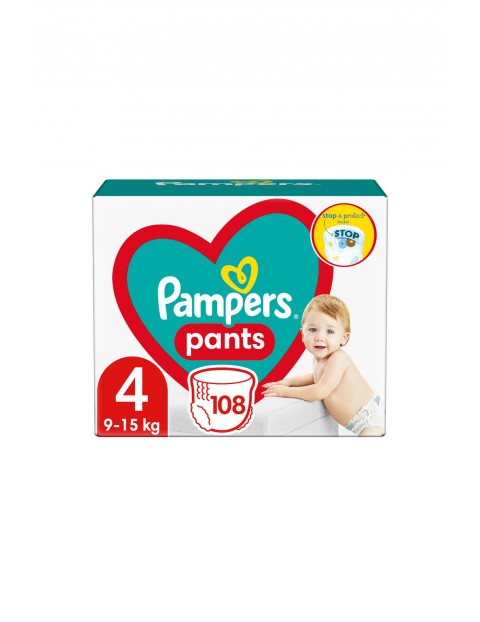 Pampers pieluchomajtki, rozmiar 4, 108 Sztuk, 9-15kg