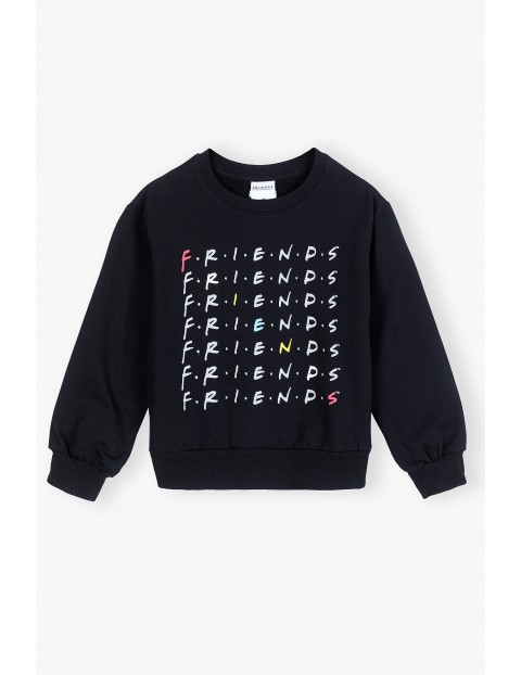 Bluza damska dresowa czarna Friends