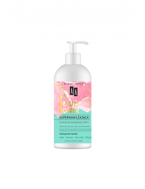 AA My Beauty Power Supernawilżająca kuracja do pielęgnacji dłoni Opuncja + Aloes 275 ml