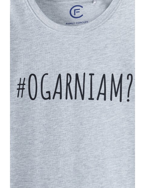 T-shirt męski z polskim napisem- #Ogarniam?