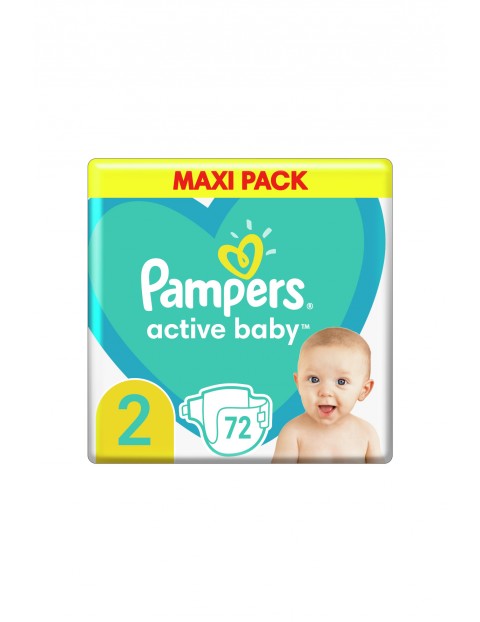 Pampers Active Baby, rozmiar 2, 72szt, 4-8kg