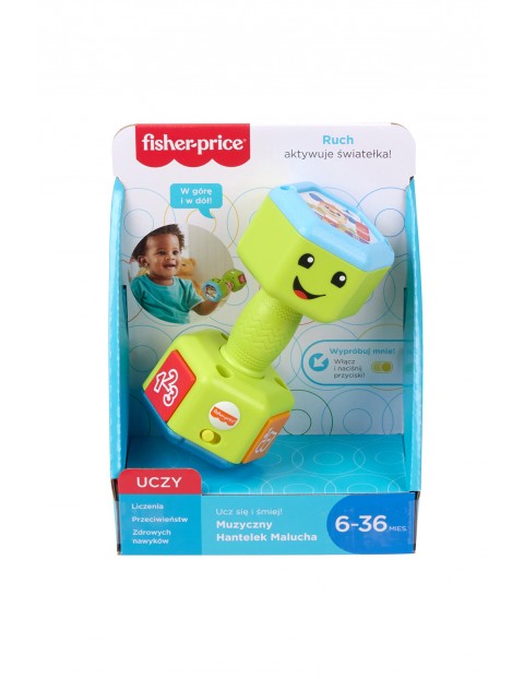 Hantelek muzyczny malucha Fisher Price wiek 6msc+