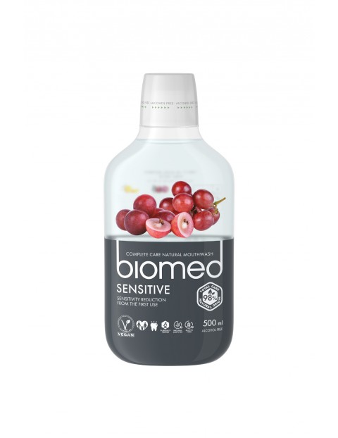 Naturalny płyn do płukania jamy ustnej dla wrażliwych zębów BIOMED - 500 ml