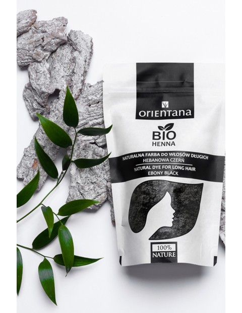 Orientana BIO Henna do włosów HEBANOWA CZERŃ 100g