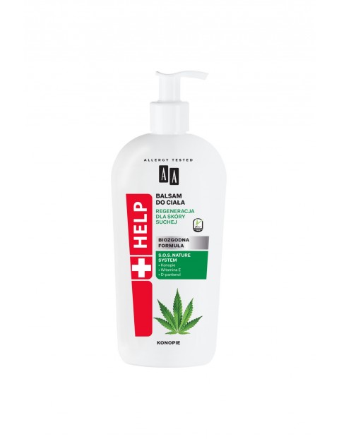 AA Help Natural balsam do ciała regeneracja dla skóry suchej Cannabis 400 ml