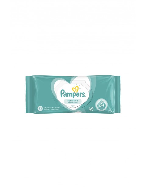 Pampers Sensitive Chusteczki nawilżane dla niemowląt 1x52szt.