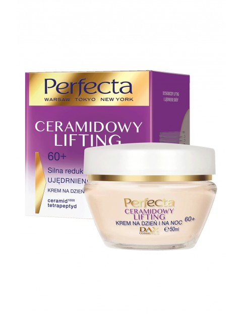 Perfecta Ceramidowy Lifting, krem do twarzy na dzień i na noc 60+, 50 ml