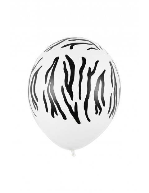 Balony Zebra, Pastel Pure White 50 szt.