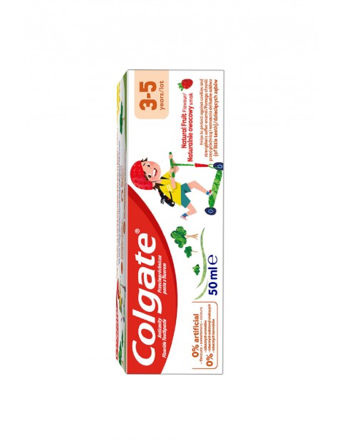 Colgate Kids Pasta do zębów dla dzieci w wieku 3-5 lat smak truskawkowy 50 ml