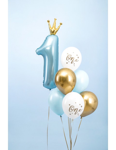 Balony One, Pastel Light Blue 6 szt.