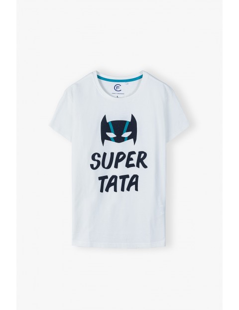 Bawełniany t-shirt  męski SUPER TATA