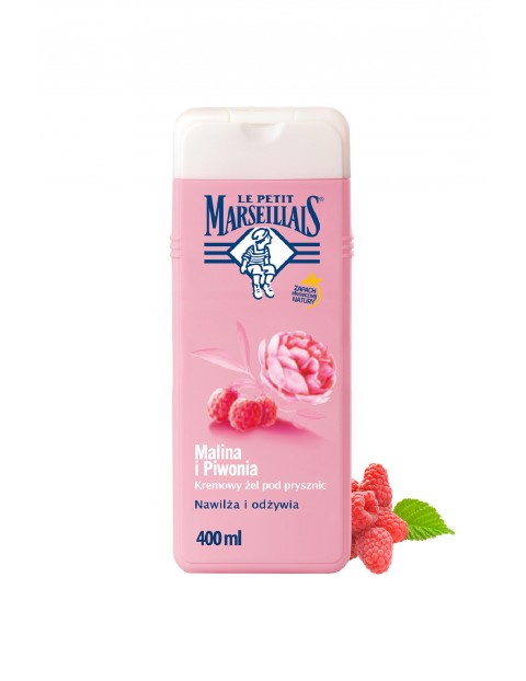 Le Petit Marseillais żel pod prysznic malina/piwonia - 400 ml