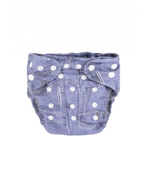 Pielucha wielorazowa- otulacz Mila - wzór JEANS 3-15kg