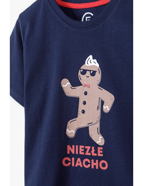 Świąteczny t-shirt chłopięcy - Niezłe ciacho