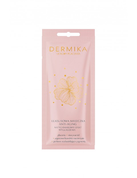 DERMIKA LUXURY PLACENTA luksusowa maseczka anti-aging natychmiastowy efekt wygładzenia 10ml  