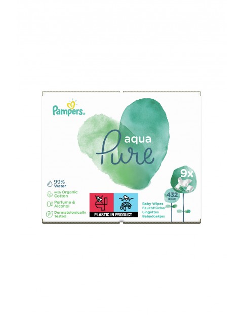 Pampers Pampers Pure Chusteczki nawilżane dla niemowląt 9x48szt