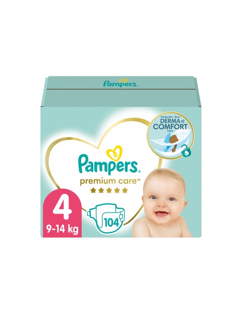 Pampers Premium Care Box rozmiar 4, 104 pieluszki 9-14kg