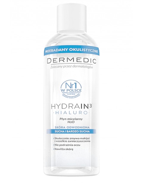 Płyn micelarny HYDRAIN3 HIALURO H2O Dermedic 200ml