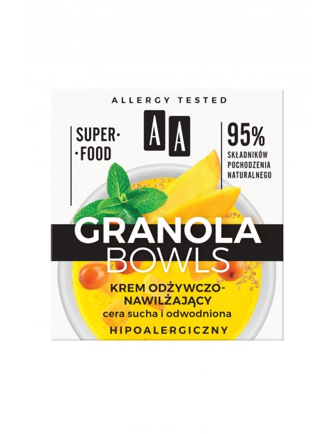 AA Granola Bowls krem odżywczo-nawilżający Nutri cera sucha i odwodniona 50 ml