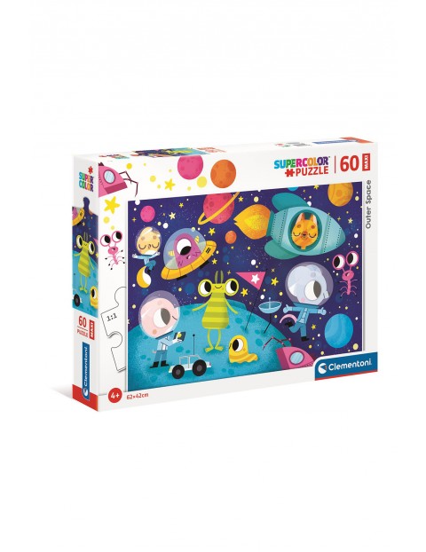 Puzzle  Maxi Super Color Przestrzeń kosmiczna  - 60  elementów wiek 4+