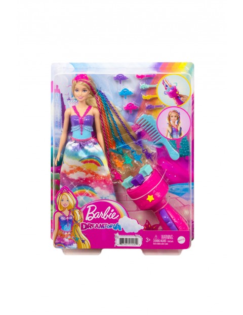 Barbie Księżniczka Zakręcone pasemka - wiek 3+