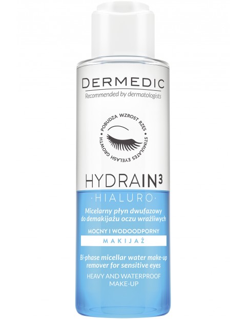 Płyn micelarny dwufazowy do demakijażu HYDRAIN3 HIALURO 115ml