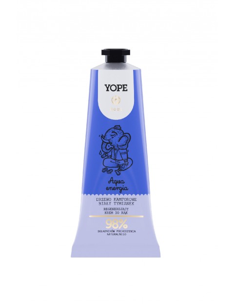 Yope Aqua, regenerujący krem do rąk drzewo kamforowe-bialy tymianek- 50 ml