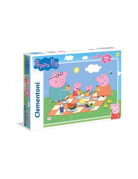 Puzzle 24 maxi super color Świnka Peppa 24028