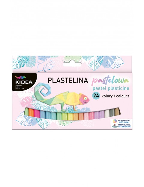 Plastelina pastelowa Kidea 24 kolory 