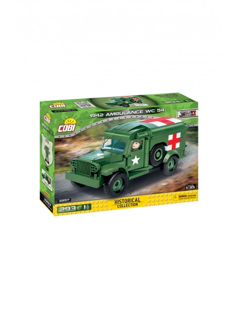 Klocki cobi HC WWII /2257/ DODGE WC-54 AMBULANCE wiek 9+ - 293 elementów