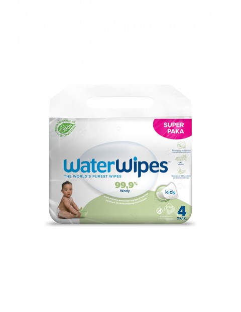 WaterWipes - 4-pack  Chusteczki nawilżane BIO Soapberry