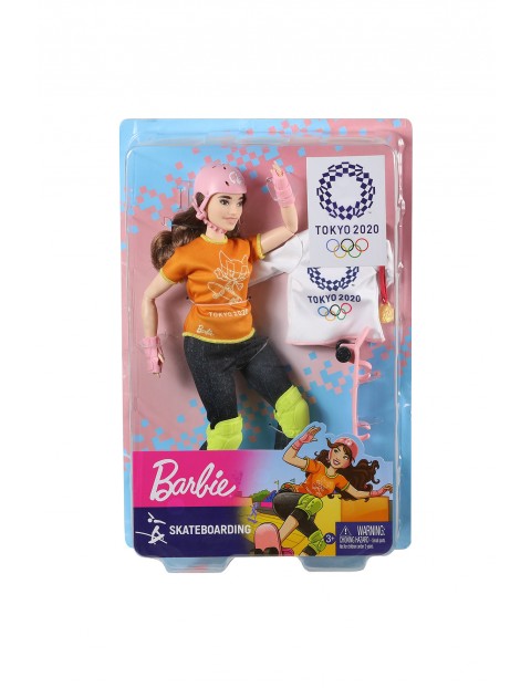 Barbie lalka olimpijka skateboard wiek 3+