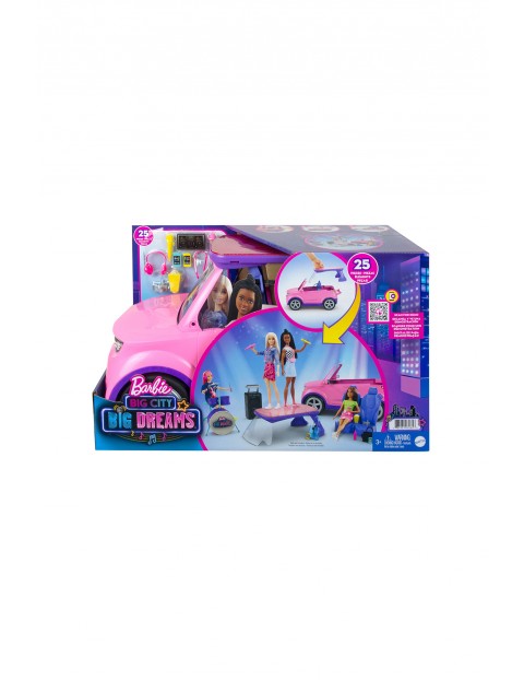 Barbie Big City Samochód - Koncertowa scena 2w1 wiek 3+