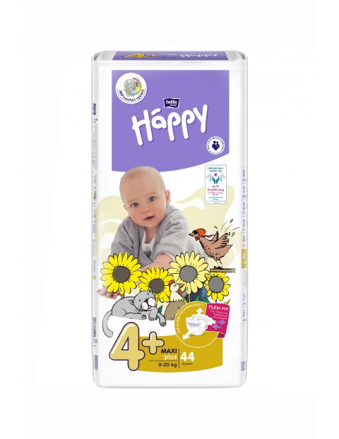 PIELUCHY HAPPY mega BBH MAXI+  9-20kg 44 szt.