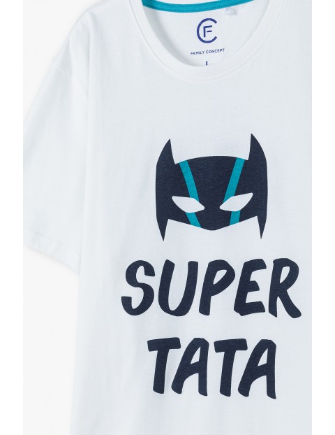 Bawełniany t-shirt  męski SUPER TATA