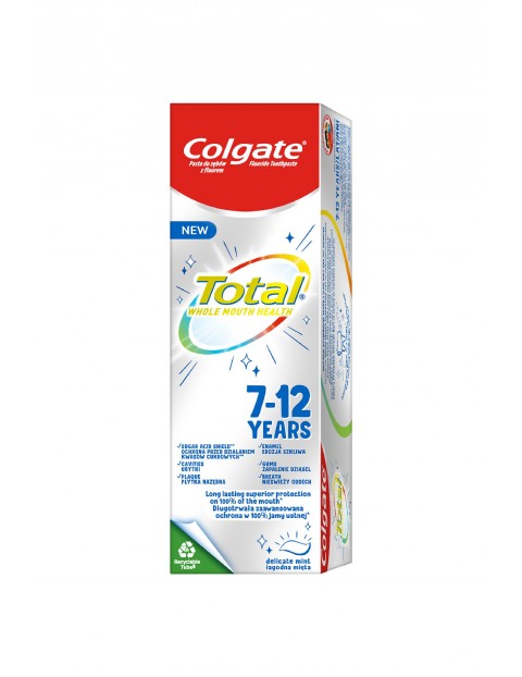 Colgate Total Junior Pasta do zębów dla dzieci 50 ml 7 - 12 lat 