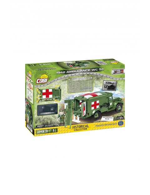 Klocki cobi HC WWII /2257/ DODGE WC-54 AMBULANCE wiek 9+ - 293 elementów