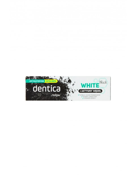 Dentica by tołpa pasta do zębów z aktywnym węglem - black white 75 ml 