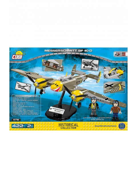 Klocki Cobi Cobi 5716 - Kolekcja historyczna. Messerschmitt BF 110 D - 422 elementy