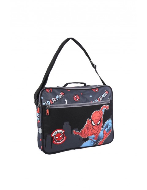 Torba dziecięca na ramię Spiderman - czarna