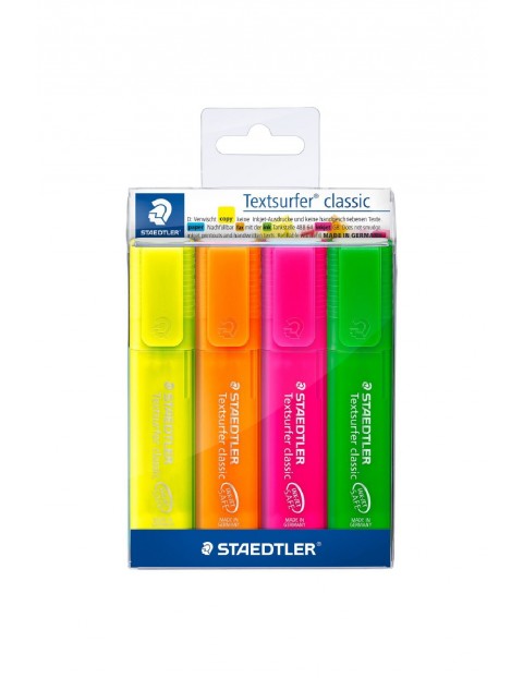 Zakreślacz Textsurfer classic Staedtler - 4 kolory neon