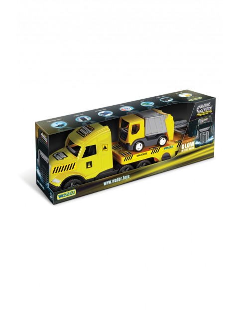 Magic Truck Technic laweta ze śmieciarką 3+